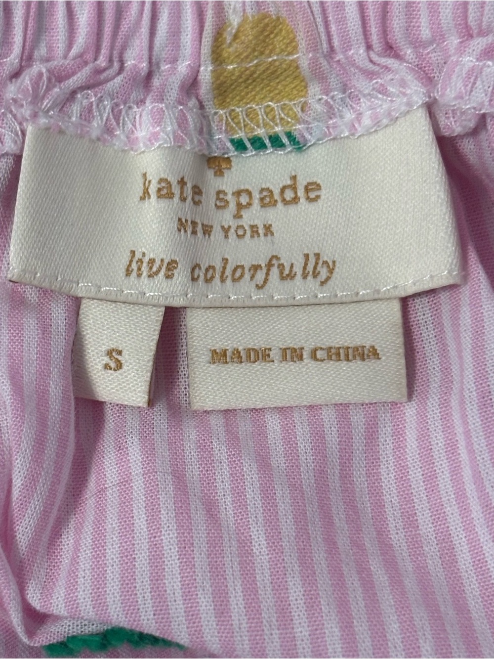 Kate Spade New York Pineapple Off The Shoulder Top - Picture 4 of 5